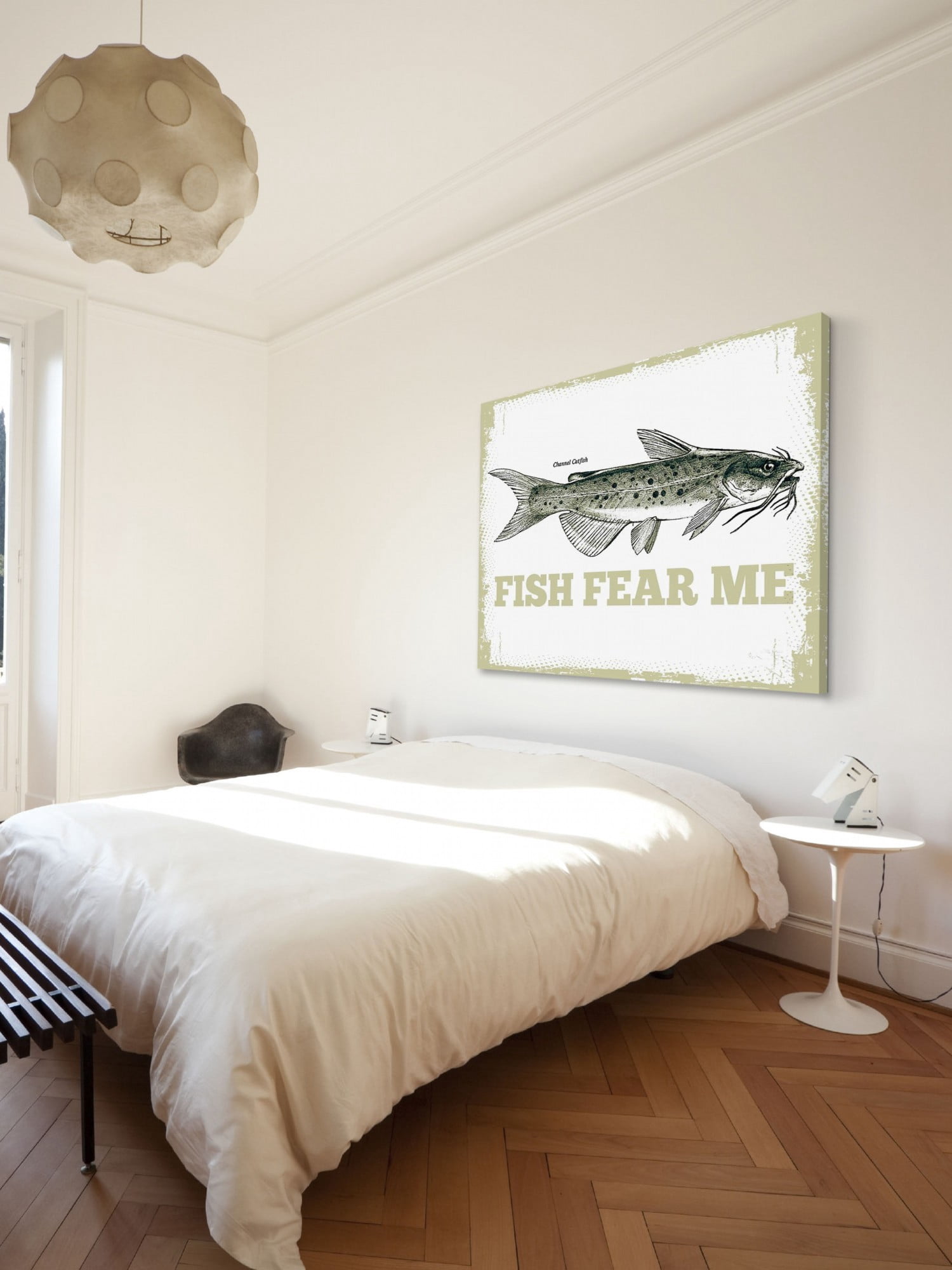 Marmont Hill Fish Fear Me by Saturday Evening Post Painting Print on Canvas