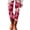 Deep Red, variant on Womens Valentines Day Knit Leggings Love Heart Yoga Pants High Waist Stretchy Casual Soft Pants Tredy Tights