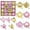 Christmas Decorations Ball - Pink&Gold, variant on 44PCS Christmas Balls Ornaments Set, 1.18 Inch & 2.36 Inch/3cm & 6cm Christmas Decorations Ball, Shatterproof Plastic Hanging Bulbs for Christmas Tree Decorations Holiday Christmas Party Supply