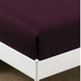 thumbnail image 3 of CC&DD HOME FASHION ®-Single Fitted sheet,Velvety Microfiber,Soft&Comfortable,Wrinkle free,Purple,Full, 3 of 4