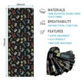 thumbnail image 2 of Monochrome Controllers Games Icons Black Pattern Hot Yoga Mat Towel Non Slip for Hot Yoga - Quick-Drying Yoga Mat Cover with 4 Corner Pockets with Travel Bag - Hot Yoga Towel Non Slip 74"x26", 2 of 6