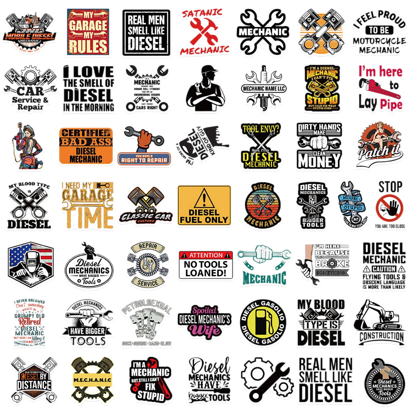 Diesel Mechanic Tools Clipart
