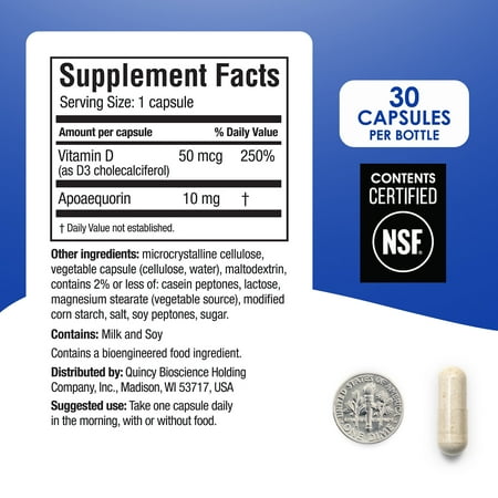 Prevagen Regular Strength Capsules, 30ct – 3 Pack – Memory Supplement with Apoaequorin