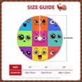 thumbnail image 4 of Bingfone Christmas Tree Skirt Mat Christmas Decoration Interior 36"-Doodle Faces Emotions, 4 of 8