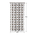 thumbnail image 5 of White Hyena Pattern Shower Curtain 36"x72" ,Bathroom Decorative Shower Curtains Set with 12 Hooks,Modern Waterproof Washable Shower Curtain, 5 of 6
