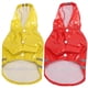 thumbnail image 1 of 2pcs Dog Raincoat Waterproof Coats Hooded Rainwear with Safety Reflective Stripe Red Yellow(Red Yellow S), 1 of 1