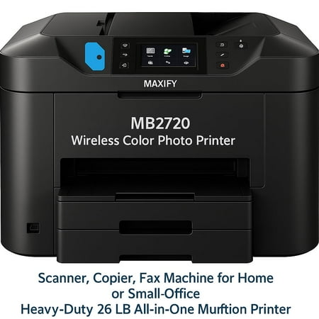 Triplenet Pricing MAXIFY MB2720 Wireless Color Photo Printer for Office – All-in-One Scanner, Copier, Fax – High-Yield Ink, Fast Printing, Compact Design – Ideal Office Product Over 1 LB 0958C003