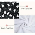 thumbnail image 5 of Cute Halloween Ghost Bat Blanket, Spooky Halloween Blankets and Throws, Halloween Fleece Throw Blanket, Halloween Throws Gifts for Kids, Black, 50" x 60", 5 of 6