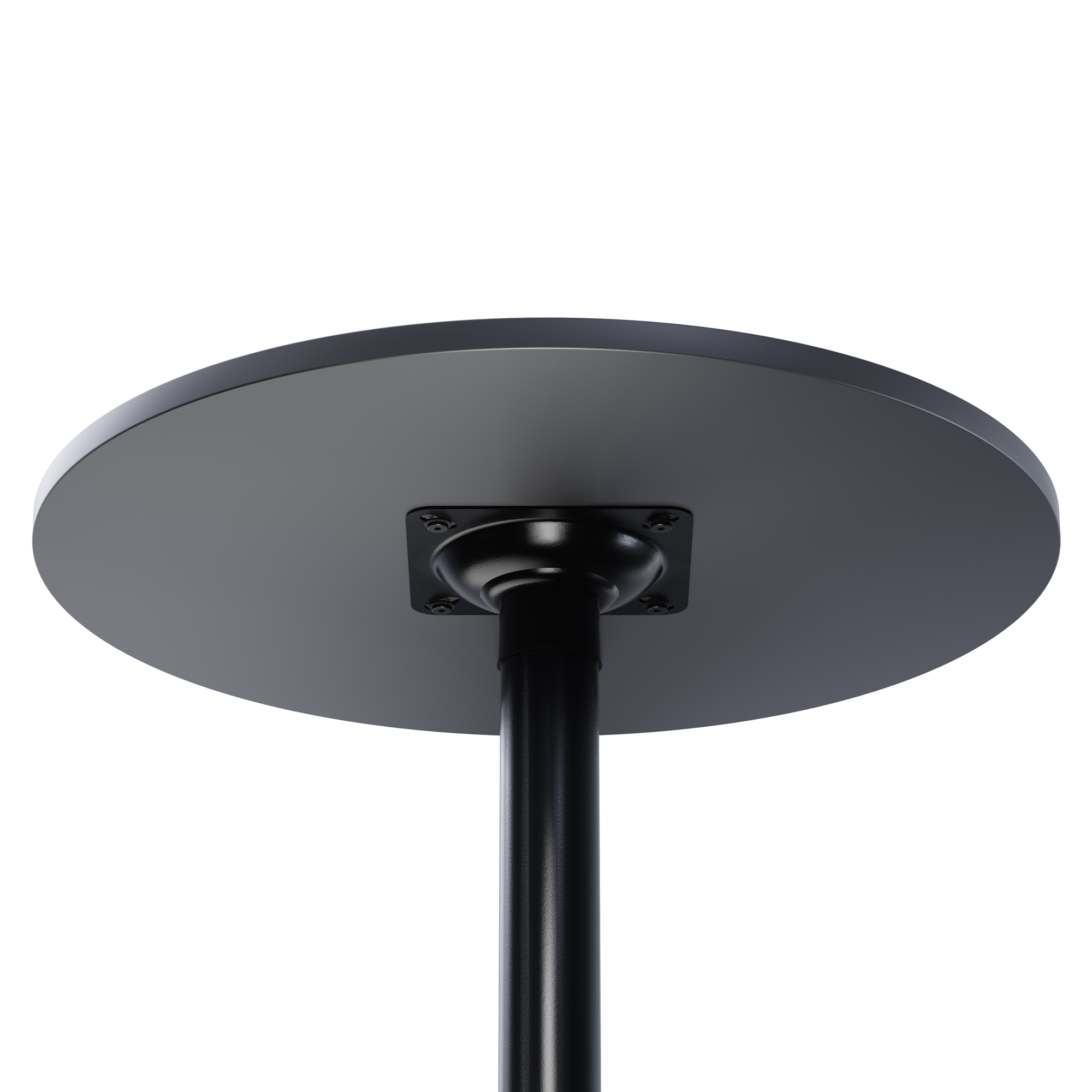 Winsome Obsidian Round Pub Table with MDF Wood Top, Legs, and Base, Black - image 5 of 7