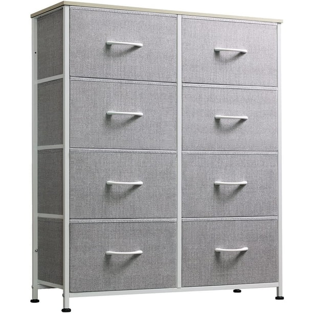 Mzdxj Fabric Dresser For Bedroom Tall, Tall Double Dresser White