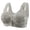 Grey, variant on Wireless Backless Bra for Women with Convertible Transparent Shoulder Straps and Comfortable Support