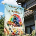 thumbnail image 3 of Wagging Tail Doberman Pinscher Celebrates Rainbow Pride Month LGBT LGBTQ+ House Flag 28x40in Double Sided Doberman Dog Lover Gifts Outdoor Decor - 01003, 3 of 5