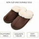 thumbnail image 2 of Pantuflas de mujer con espuma viscoelástica, suaves y sin cordones, forradas de gamuza y suela antideslizante, para interior y exterior., 2 of 5