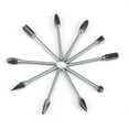 thumbnail image 3 of Juego de 10 limas rotativas de acero de carburo de tungsteno, fresas de 3 mm, diámetro de corte de 6 mm, corte doble., 3 of 14