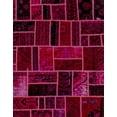 thumbnail image 1 of Ahgly Company Indoor Rectangle Abstract Pink Violet Pink Abstract Area Rugs, 6' x 9', 1 of 6