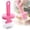 Pink, variant on Silicone Oil Brush with Bottle Heat Resistant Basting Brushes, Sauce Bottle Barbecue Brush for Cooking Baking Grilling BBQ Kitchen Gadgets (Blue)