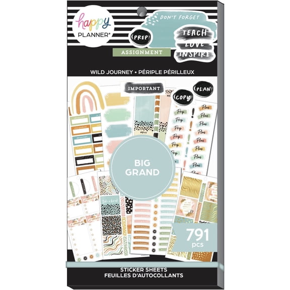 Happy Planner Sticker Value Pack 30/Sheets-Wild Journey