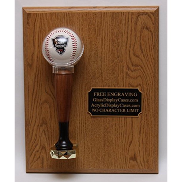 Baseball Personalized Engraved Game Ball Award Trophy Display Case