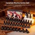 thumbnail image 5 of JODSONE Coffee Brown Gel Nail Polish Set 32 Colors, Latte to Espresso Warm Neutral Tones with 4PCS Base & Top Coats, Soak Off UV Gel Polish Kit for Home Salon, 5 of 8