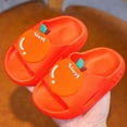 thumbnail image 2 of TAmten Boys Slides 丨Shower Slippers Bathroom Pool Sandals丨Boys Girls Comfy Thick Sole Slippers丨Summer Non-Slip Beach Shoes(Orange,1), 2 of 5