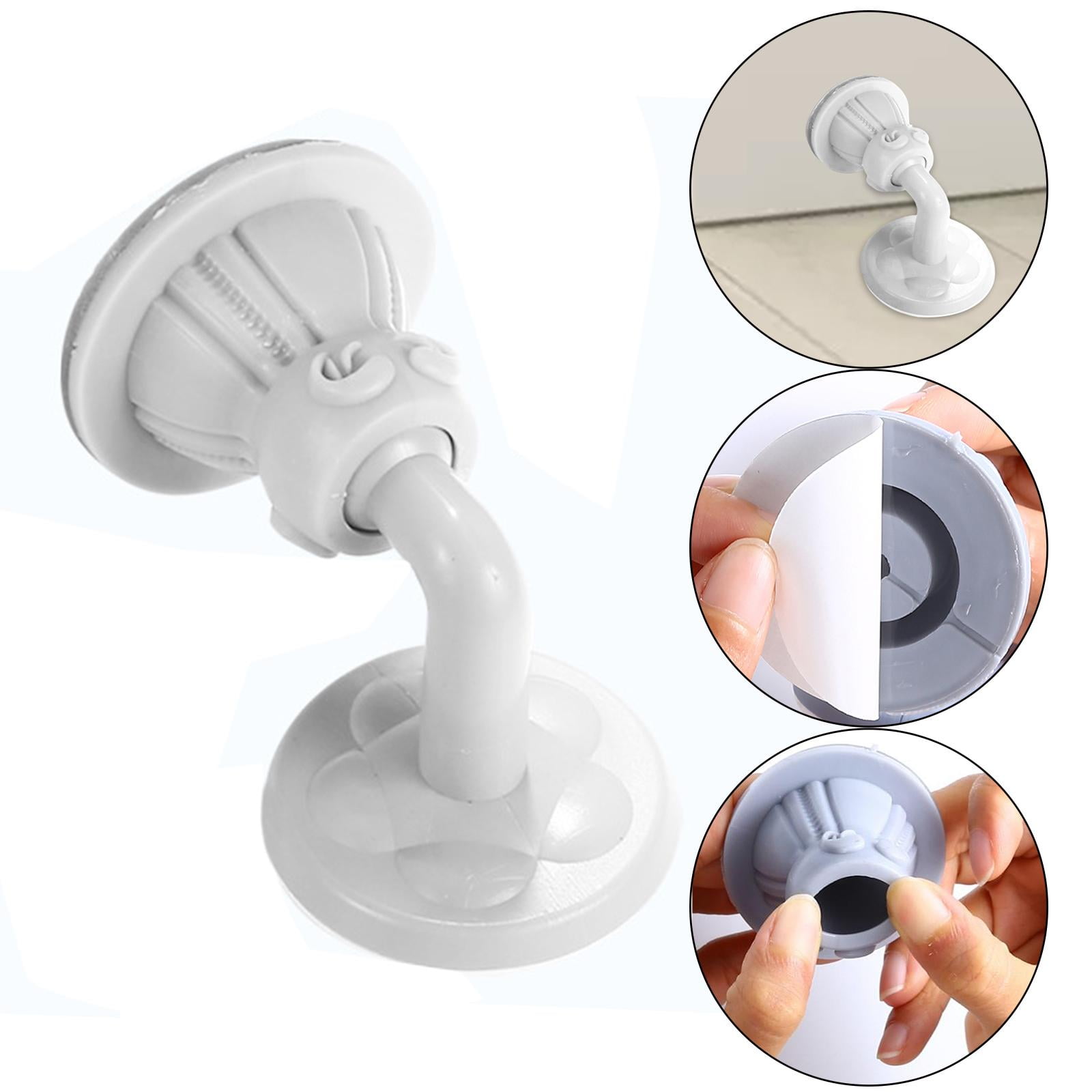 Door Stop, Doorstops Floor Mounted Door Holder for Office Bent White