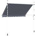 thumbnail image 3 of vidaXL Store Manuel Rétractable 300 cm Rayures Bleues et Blanches, 3 of 5