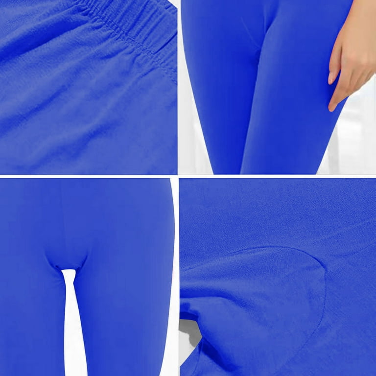 Hfyihgf Women's Ruched Butt Enhancing Leggings Pants High Elastic Waist  Push Up Yoga Skinny Hey Nuts Leggings Pants Solid Color Sports Fitness Pants  Blue 3XL 