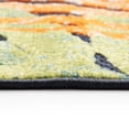thumbnail image 4 of Oasis Modern Floral Navy and Gold Polypropylene Indoor Outdoor Area Rug, 5'x7' Rectangle, 4 of 5