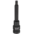 thumbnail image 1 of Uxcell M8 Triple Square Bit Socket 100mm/3.94" Length 1/2" Square Drive 12 Point Spline Extension Impact Bit Power Nut Driver Set S2 Steel Socket Ratchet Wrench Bits, Black, 1 of 7