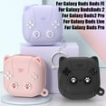thumbnail image 3 of Étui de Rangement pour Écouteurs en Silicone Style Dessin Animé Drôle Nouvelle Console de Jeu Étui de Rangement pour Écouteurs Coque de Protection Rose, 3 of 5