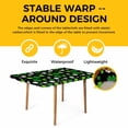 thumbnail image 4 of St Patricks Day Table Cloths for 6 Foot Rectangle Tables, Spring Farmhouse Country Green Shamrock Patio Waterproof Elastic Fitted Tablecloths, Washable Rectangular Table Cover for Camping, 4 of 8