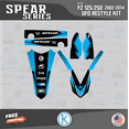 thumbnail image 2 of Kalair GFX Graphics Kit for Yamaha YZ250 UFO RESTYLED (2002-2014) Spear Series, 2 of 5