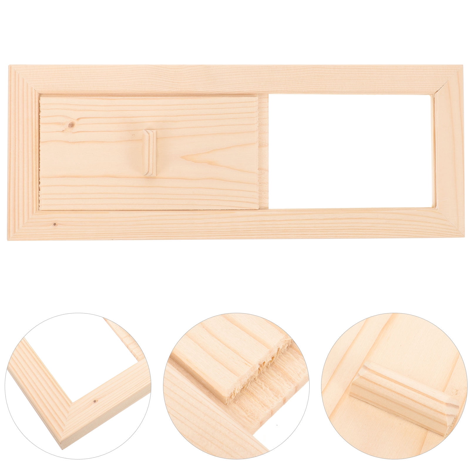 Worgeous 3pcs Sauna Room Cedar Air Vent Grille Wooden Summer Sauna Ventilation Panel