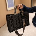 thumbnail image 5 of Bolso de mano grande de diseño retro, bolso espacial de algodón cálido para invierno 2022, bolsos de mano para mujer, bolsos de mensajero, bolso de compras, billetera, 5 of 5