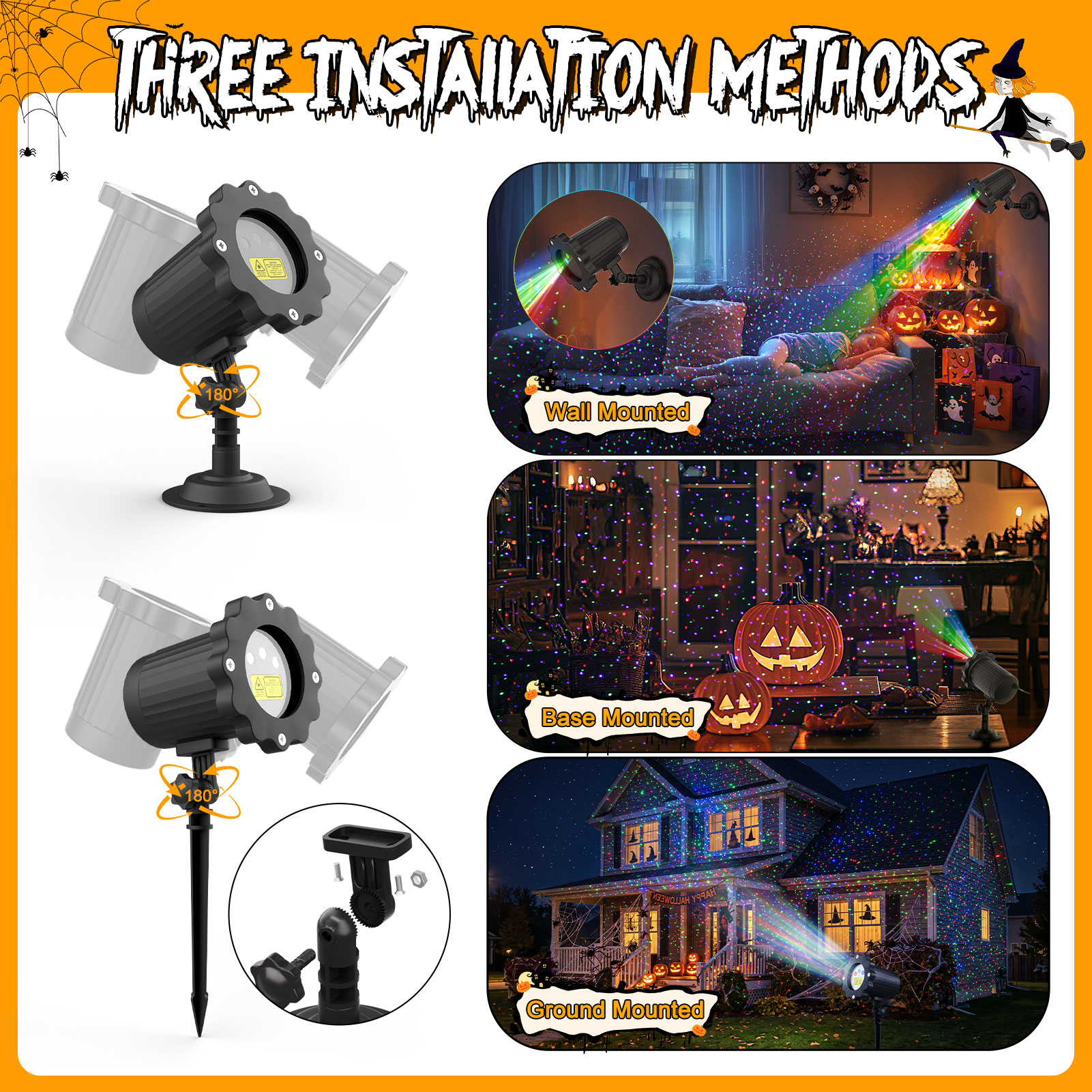 Yannovus Outdoor RGB Laser Light Projector with Remote photo 2