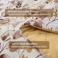 thumbnail image 5 of Regency Heights 9-Piece King Size Seersucker Comforter Set with Sheets, Textured Botanical Print Bed in a Bag, Brown Reversible Bedding Comforter Set with Flat Sheet, Fitted Sheet with Side Pocket, 5 of 10
