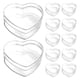 thumbnail image 1 of 12 cajas de acrílico transparente con forma de corazón, para guardar dulces, recuerdos de fiesta, transparentes., 1 of 8