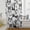 Black, variant on Paris Tower Sheer Curtains 45 Inches Long for Living Room/Bedroom, Vintage Architectural Hand-Painted Aesthetic Rod Pocket Voile Kitchen Curtains & Drapes Window Treatment 1 Panel, 52"W x 45"L
