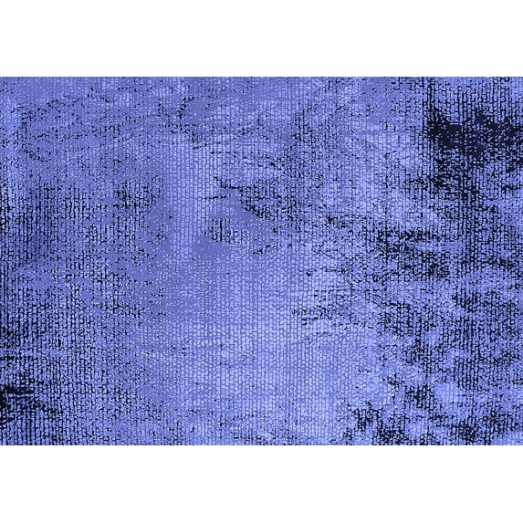 Ahgly Company Indoor Rectangle Oriental Blue Industrial Area Rugs, 2' x 5'