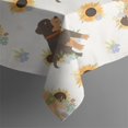 thumbnail image 2 of Dogs with Sunflowers Rectangle Tablecloth 60"x102",Waterproof Polyester Rectangle Table Cloth, Wipeable Spillproof Polyester Tablecloth for Dining, Camping, Indoor and Outdoor, 2 of 6