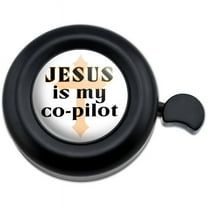 Jesus is My Co-pilot Christian Cross Bicycle Handlebar Bike Bell