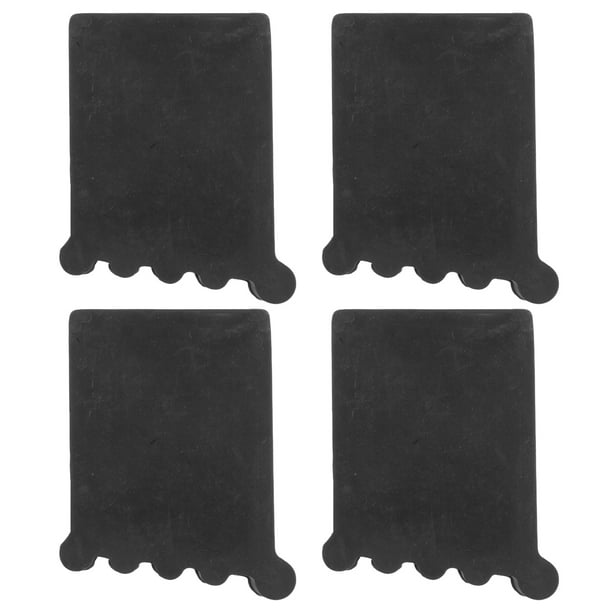 4 protectores antideslizantes para patas de escalera de aleación de aluminio para el hogar, tapas gruesas para extremos y almohadillas protectoras
