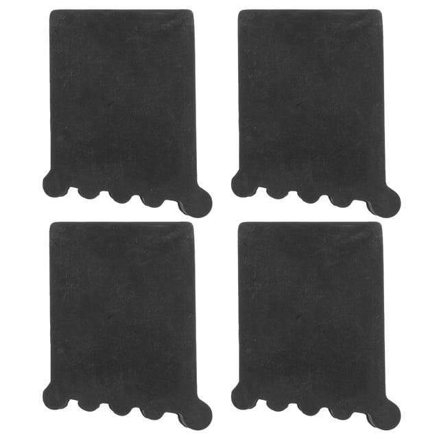4 protectores antideslizantes para patas de escalera de aleación de aluminio para el hogar, tapas gruesas para extremos y almohadillas protectoras