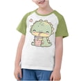thumbnail image 4 of RXIRUCGD 2025 Vêtements d'Été pour Enfants Tout-Petits Garçons Filles Mode Mignon Col Rond Imprimé Manches Courtes Haut, 4 of 7