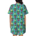 thumbnail image 3 of Naloa Sunmmer Cat Women's Short-Sleeved Pajama Set, Loungewear, Summer pajamas, Breathable Cozy - 3X-Large, 3 of 9
