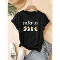 thumbnail image 1 of Women's Cute Bee Graphic T-Shirt, Vintage Style, Casual Summer Short Sleeve Round Neck Top, Retro Sporty Tee, 1 of 7