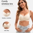 thumbnail image 3 of Pack de 3 sujetadores tipo camiseta inalámbricos para mujer Jasmolly Ultra Soft, 3 of 6