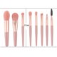 thumbnail image 2 of Juego de 8 brochas de maquillaje, brochas para base, brochas para sombras de ojos, corrector, delineador, cejas, cosmética (rosa), 2 of 4