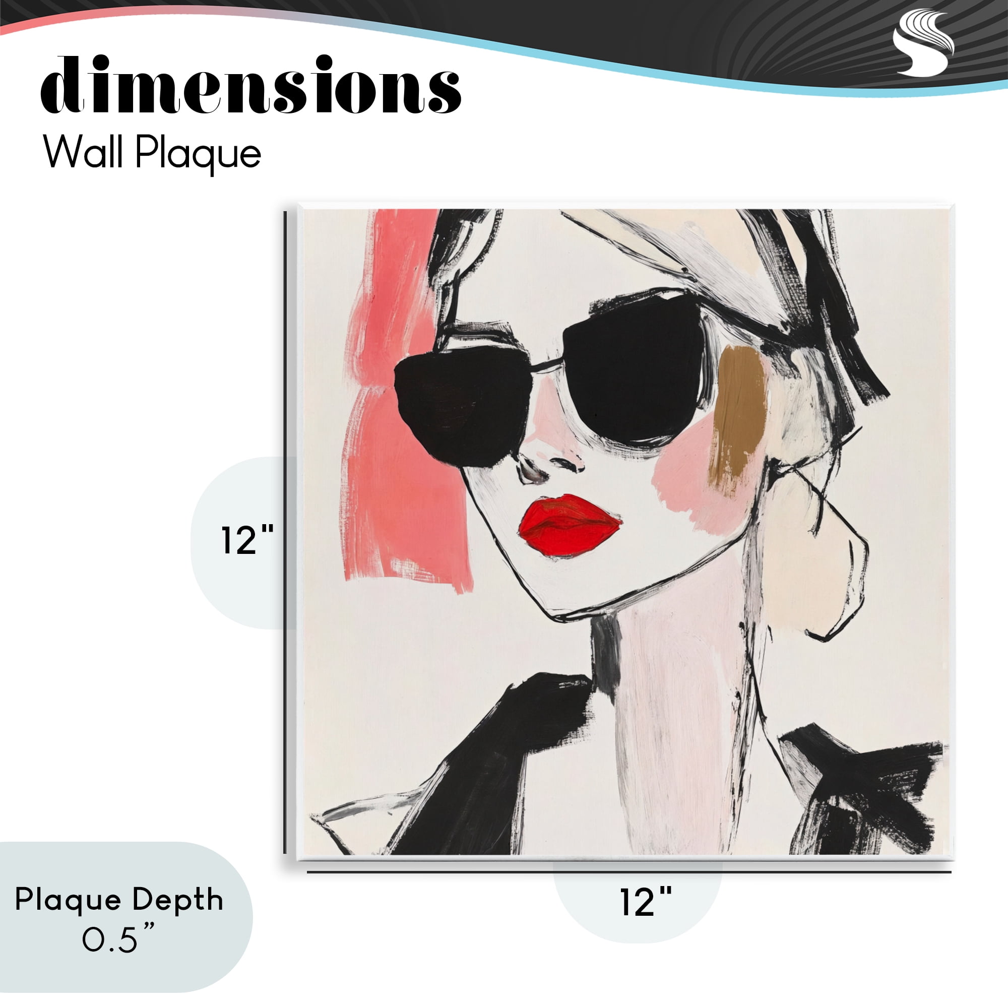 Stupell Industries Sassy Glamour Sketch Wall Plaque Art, design by Andrea Haase