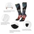 thumbnail image 3 of Fuzoiu North American Bald Eagle1 Print Adult Stockings,Crew Socks,Unisex Fashion Socks, Casual Sports Socks,Comfortable Crew Socks for Everyday Wear and Sports, 3 of 6